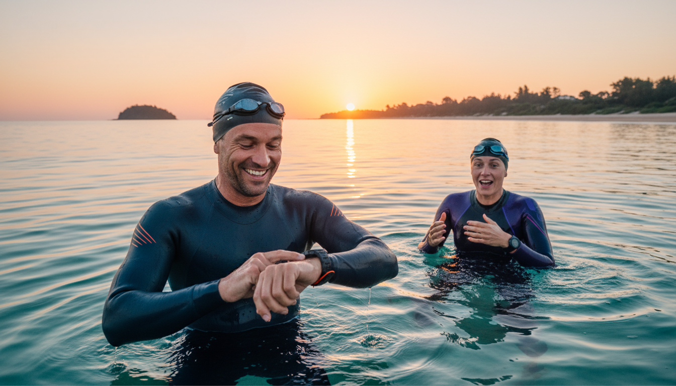 Open water swimmer
